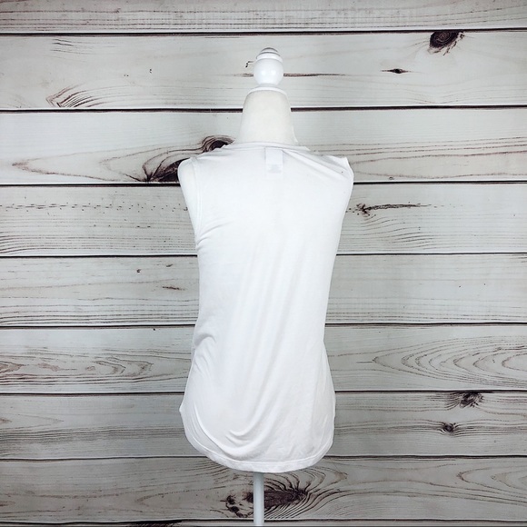 MODERN LUX Fiancé White Muscle Tank Top XS - Picture 6 of 7